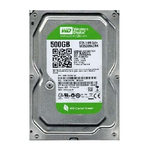 500GB WD Green 3.5" SATA 7200rpm 64MB Desktop HD