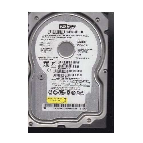 80GB WD Caviar, SATA, 3.0GB/s, 3.5, 7200RPM, 8MB Cache, Desktop HDD