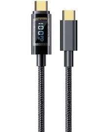 100W Type-C to Type C Digital Display Cable Fast Charging 100W PD Type C to Type C Cable For Xiao...