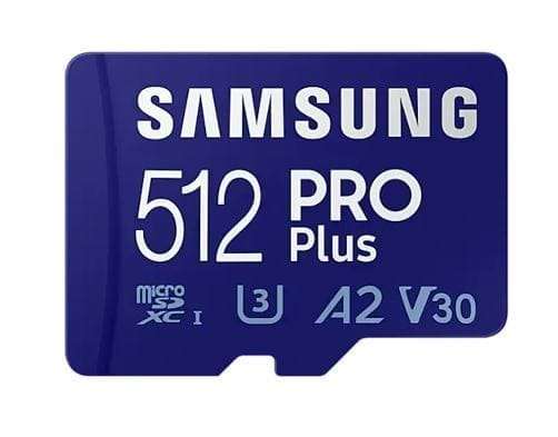 512GB Samsung PRO Plus microSDXC Memory Card, Read -up to 180MB/s Write : up to 130MB/s with UHS-...