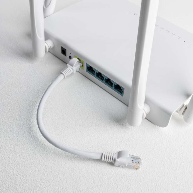 Gizzu Cat6 UTP Fly Lead Ethernet Network Cable 50cm &#x2013; White