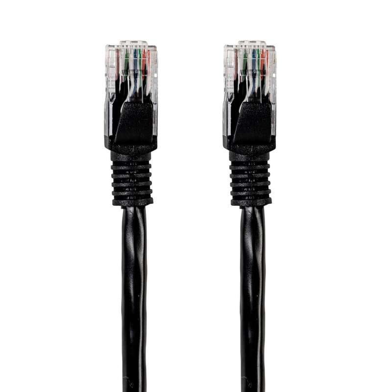 Gizzu Cat6 UTP Fly Lead Ethernet Network Cable 1m &#x2013; Black