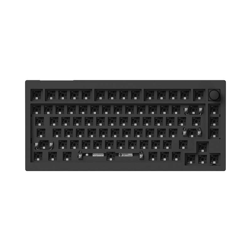 Keychron V1 Max QMK/VIA Wireless Custom Mechanical Keyboard | BROWN Switches &#x2013; Black