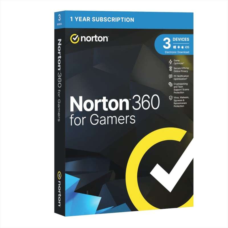 Norton 360 for Gamers 50GB - 3 Devices (Physical Package)