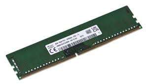 8GB SK Hynix, DDR4-3200AA, 1Rx8, PC4-25600AA, UDIMM, CL22, 288 Pin, 1.2V, Unbuffered ECC Server M...