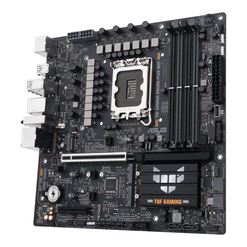 Asus TUF Gaming B860M-Plus Wi-Fi M-ATX Motherboard &#x2013; Intel LGA1851, DDR5, PCIe 5.0. Wi-Fi 7