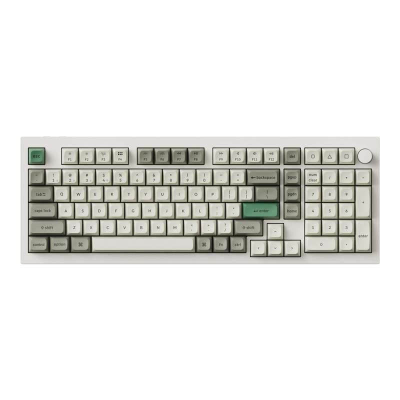 Keychron Q5M-M1 QMK/VIA Wireless Custom Keyboard - Shell White