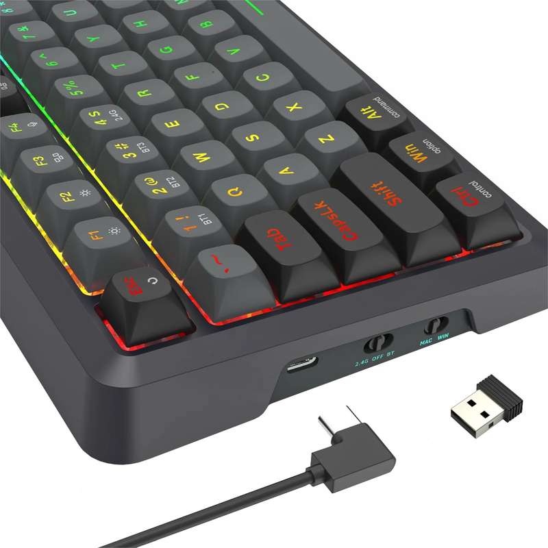 Redragon BREAGI PRO K688 98+1 Gasket Wireless Mechanical Keyboard (Triple Mode, RGB, Hot-Swappabl...