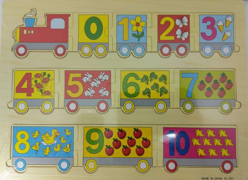 Number and picture puzzle