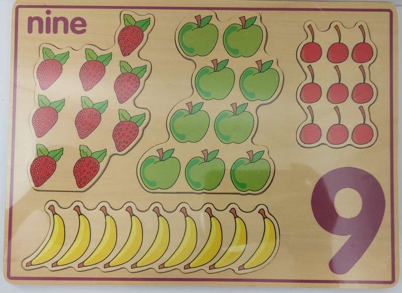 Chunky number  picture puzzle  board set(10)