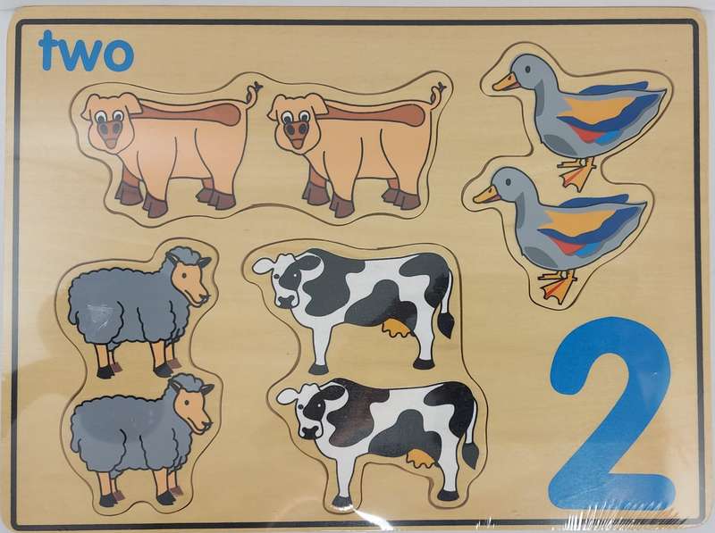Chunky number  picture puzzle  board set(10)