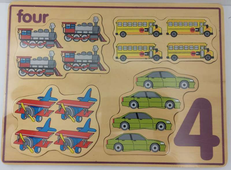 Chunky number  picture puzzle  board set(10)