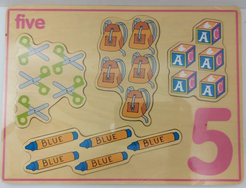 Chunky number  picture puzzle  board set(10)