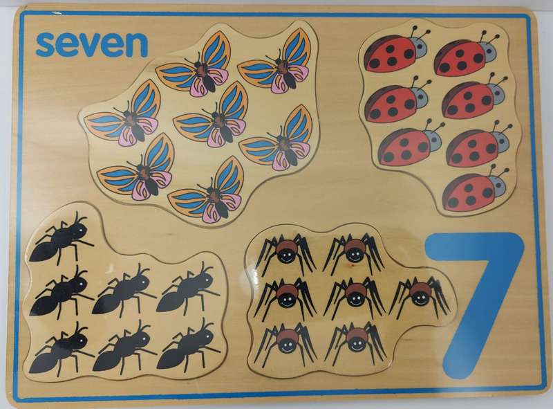 Chunky number  picture puzzle  board set(10)
