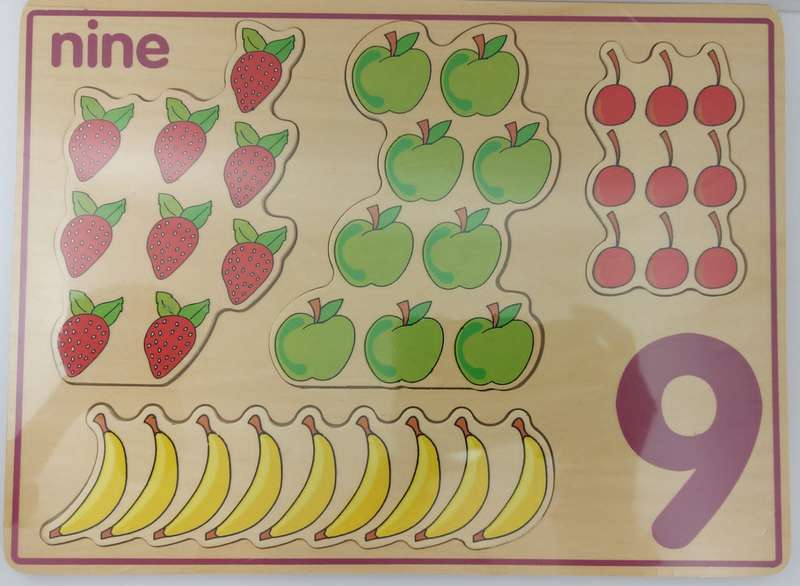 Chunky number  picture puzzle  board set(10)