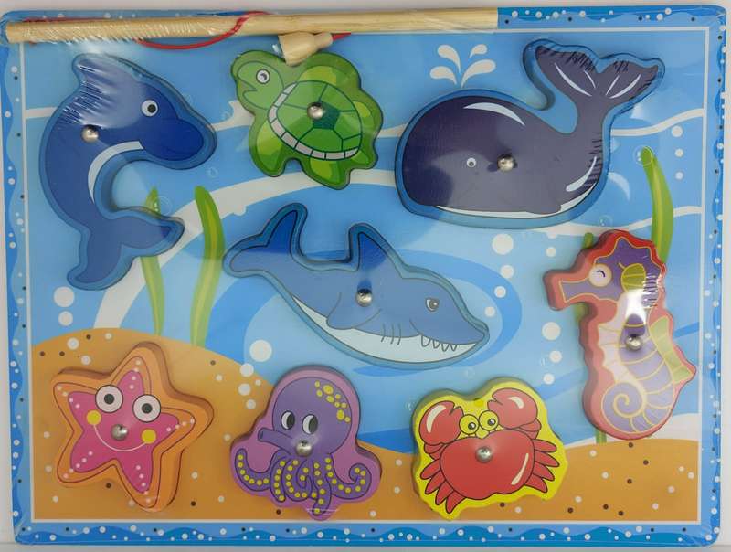 Chunky Block Magnetic Fishing puzzle-1Rod