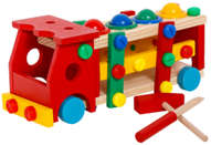 Multifunctional nut combination-truck design with ball knocking construction set