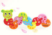 Colourful caterpillar number puzzle