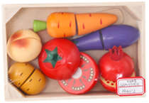 Wooden box vegetable cutting