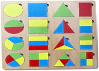 Shape decomposition cognition board
