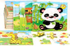 9PCS animals jigsaw puzzles (24 designs mixed)