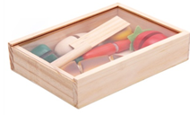 Fruit cutting puzzle + storage box