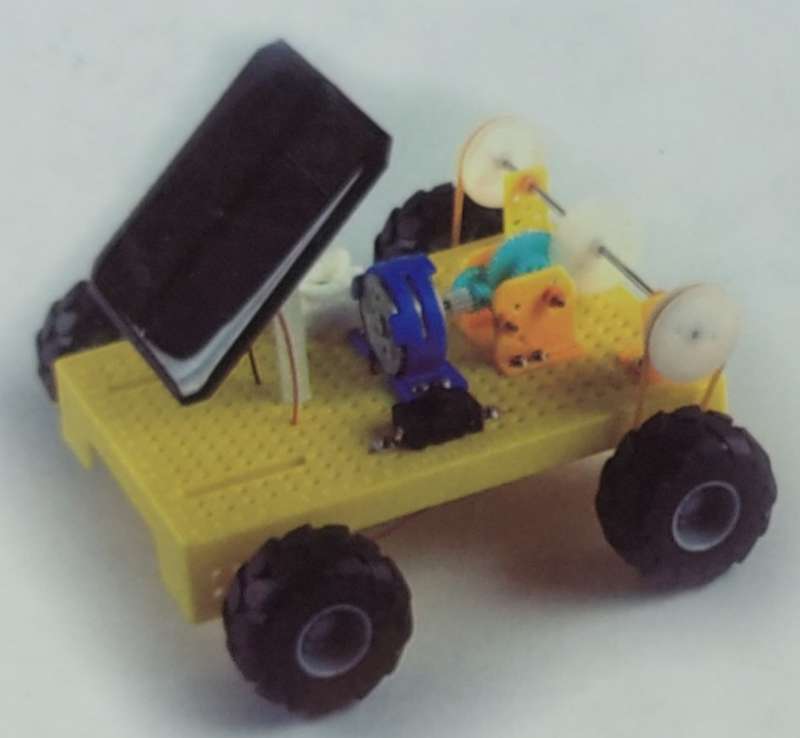 STEM KIT-Lunar rover car-with solar panel + battery operated