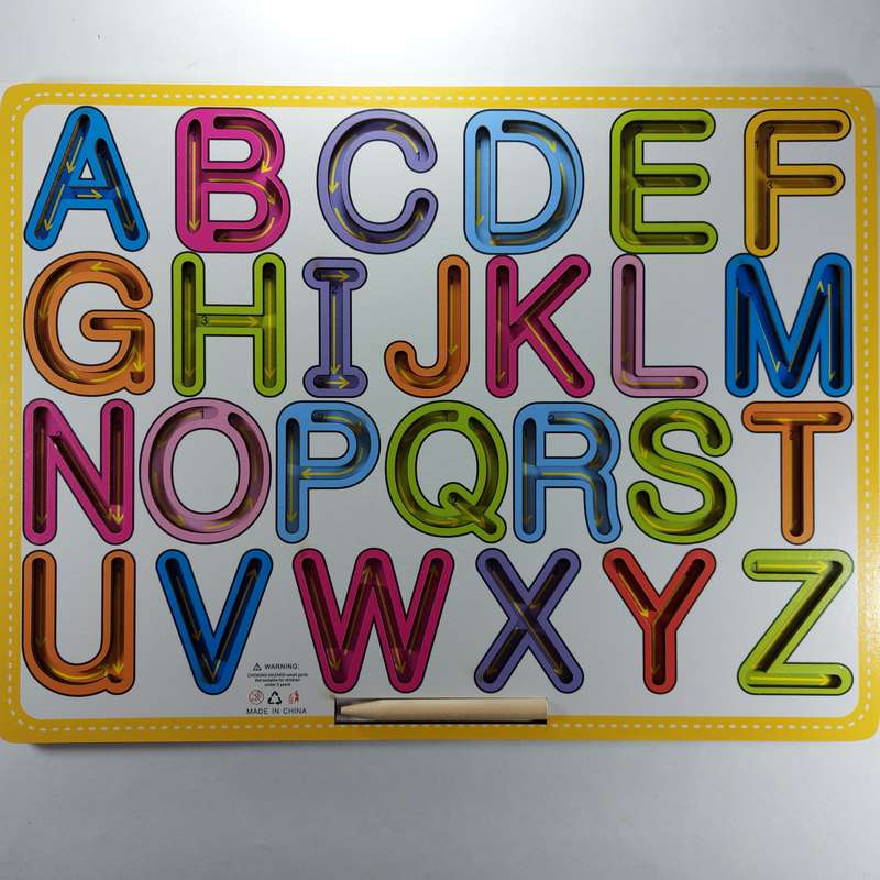 Alphabet practise board
