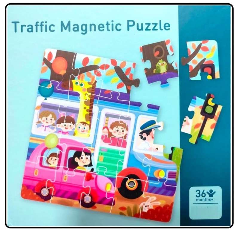 Traffic magnetic 3 in 1 Puzzle