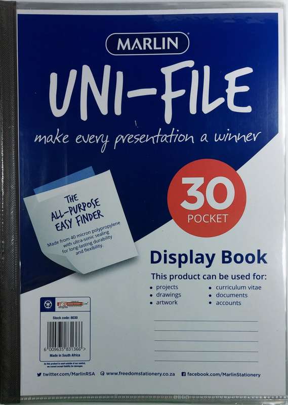 30 pocket plastic file