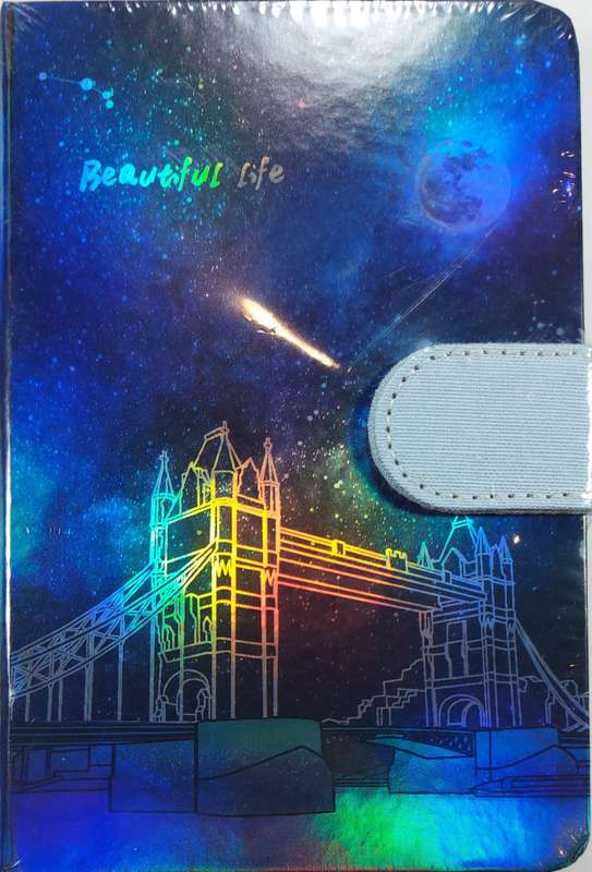A5 colour note book with clipcover