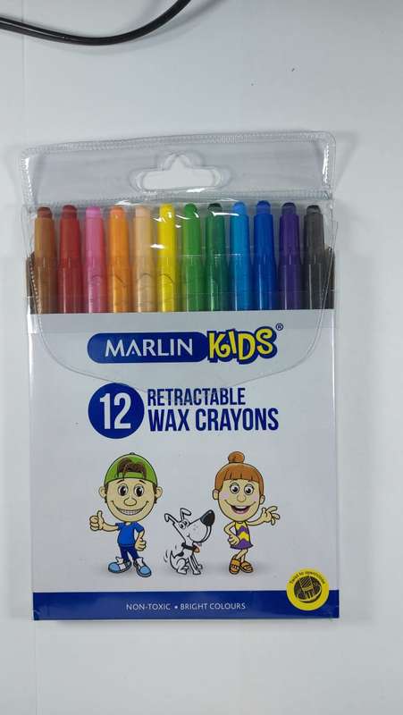 Retractable wax crayons