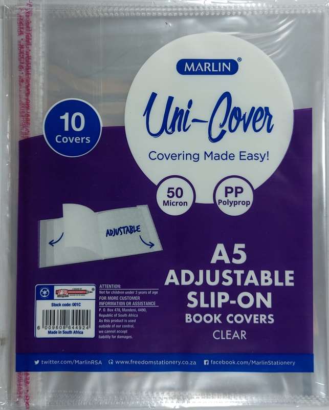 1 x A5 Unicovers plastic cover(10)