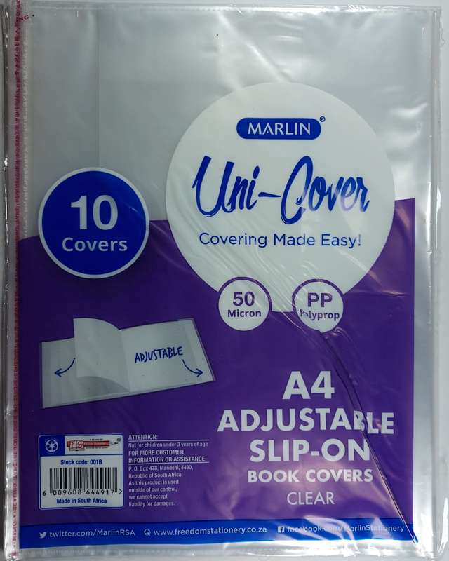1 x A4 Unicovers plastic cover(10)