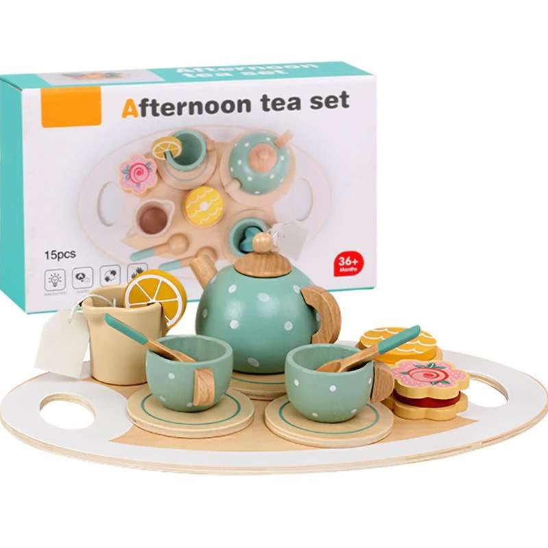 Wooden Tea set and Cake Pop shop combo