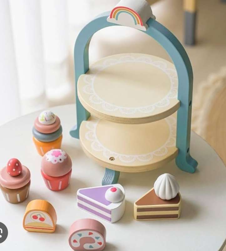 Wooden Tea set and Cake Pop shop combo
