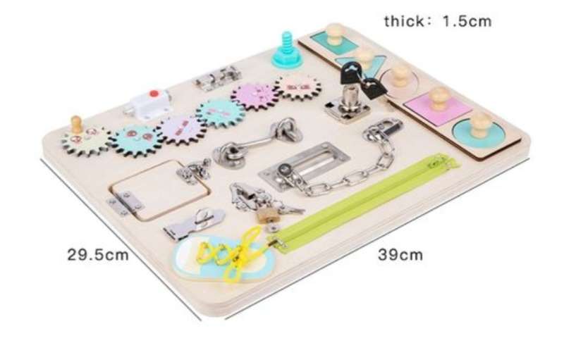 Wooden Montessori Busy Board A3