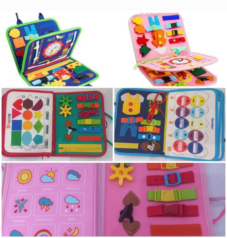 Toddler Montessori Busy Board Book