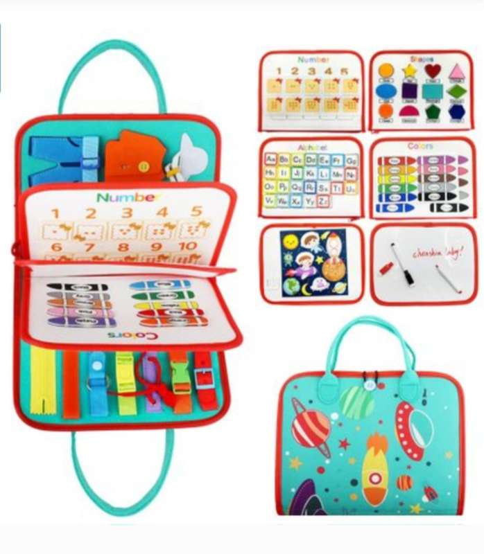 Toddler Montessori Busy Board Book