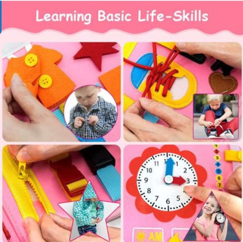 Toddler Montessori Busy Board Book