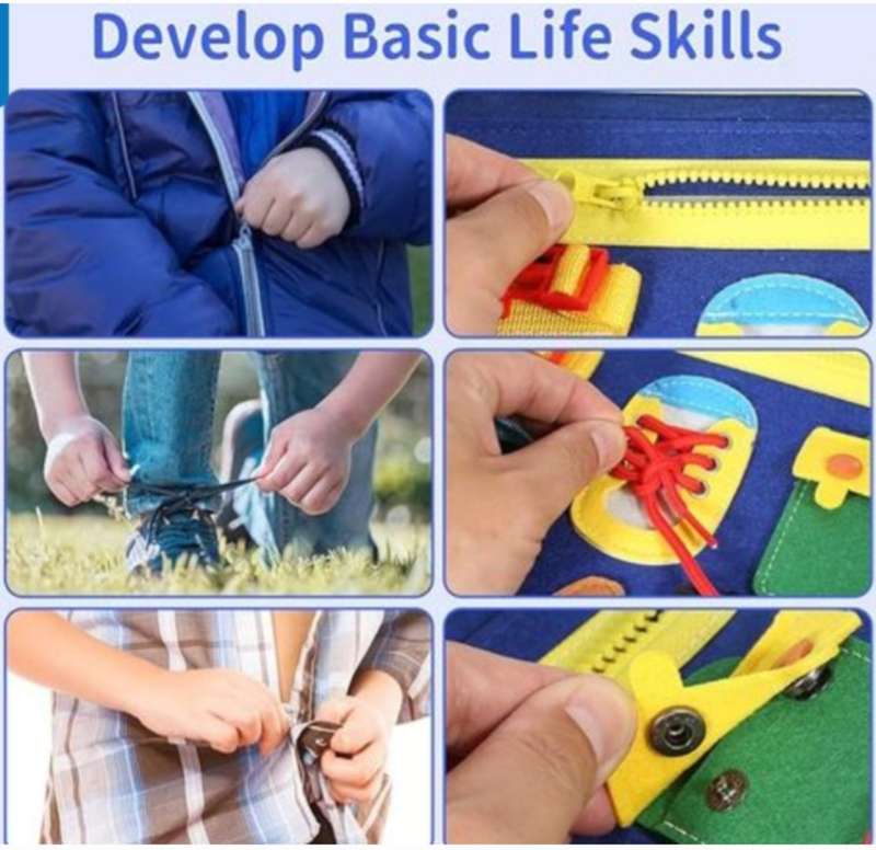 Toddler Montessori Busy Board Book