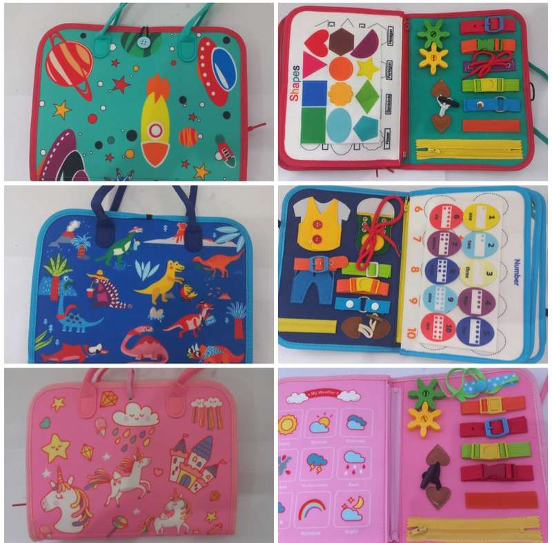 Toddler Montessori Busy Board Book