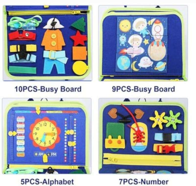 Toddler Montessori Busy Board Book