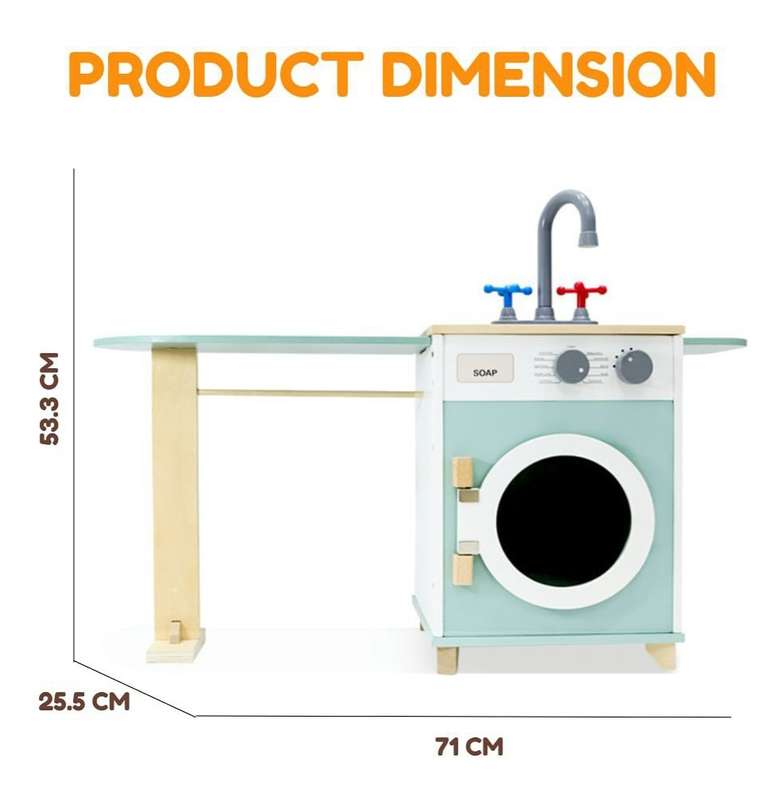 Wooden Simulated Washing machine