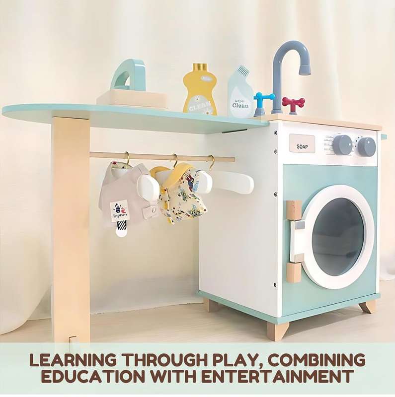 Wooden Simulated Washing machine