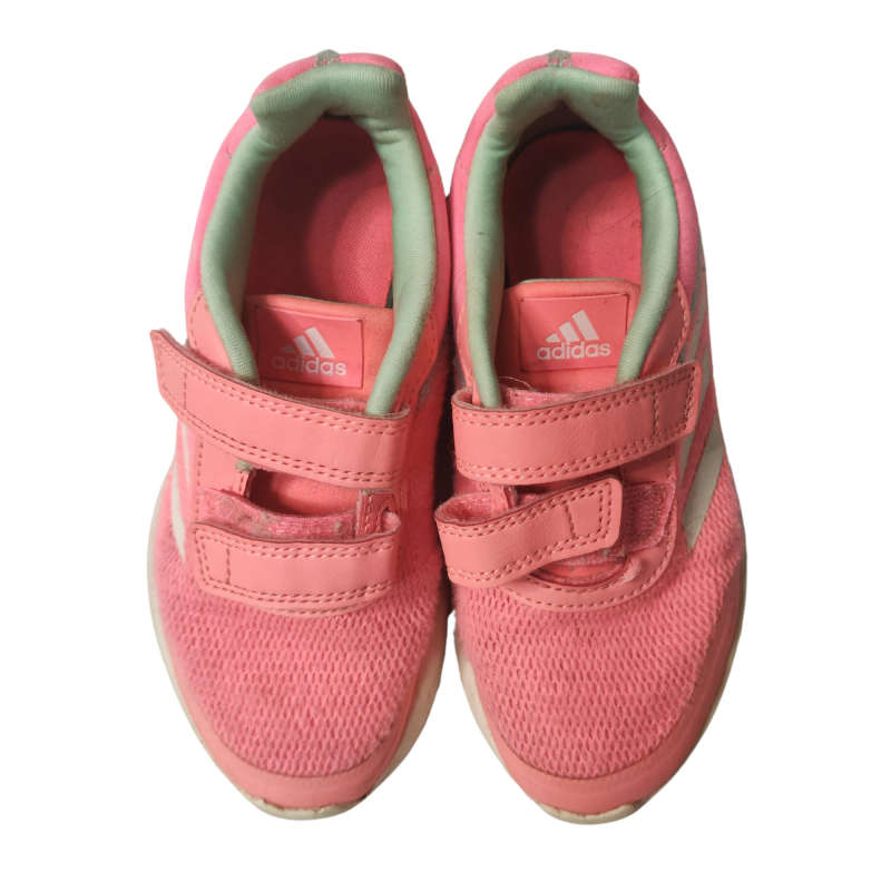 Size 12 Girls Pink Adidas Sneakers