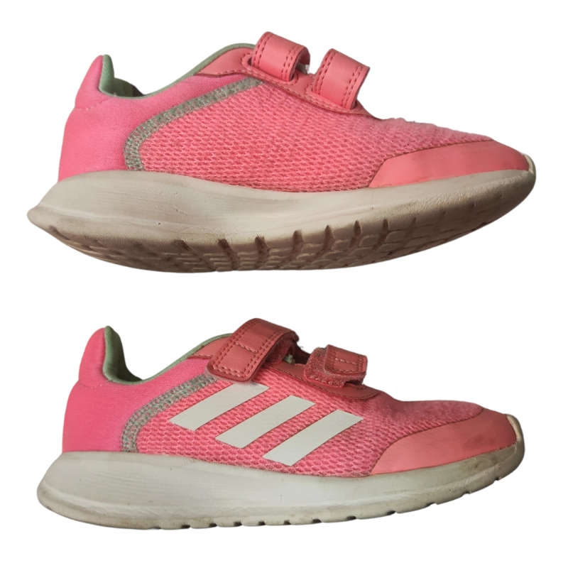 Size 12 Girls Pink Adidas Sneakers