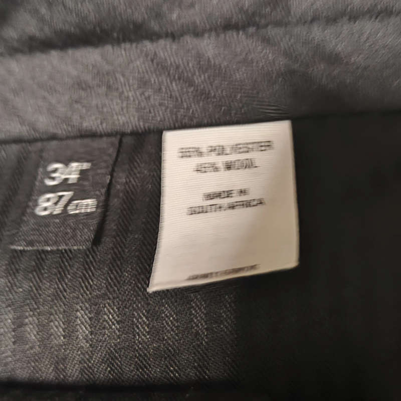 W34 Men Danie Gerber Dark Grey Pants