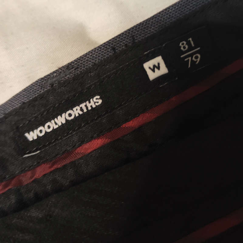 W32 Men Woolworths Grey Pants