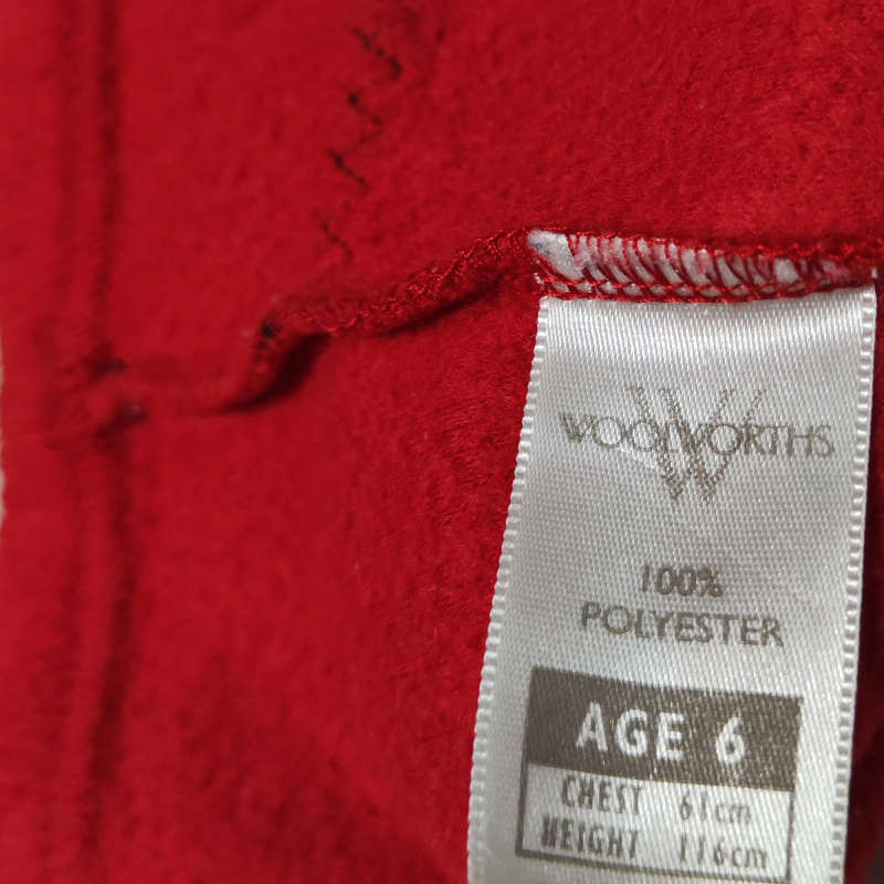 6y Woolworths Sleeveless Red Winter Dress